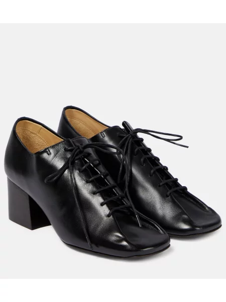 Pantofi cu toc Lemaire din piele negru