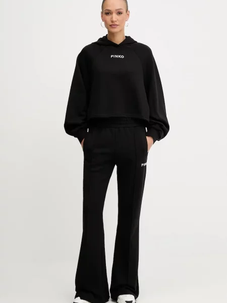 Спортивні штани Pinko з аплікацією чорний