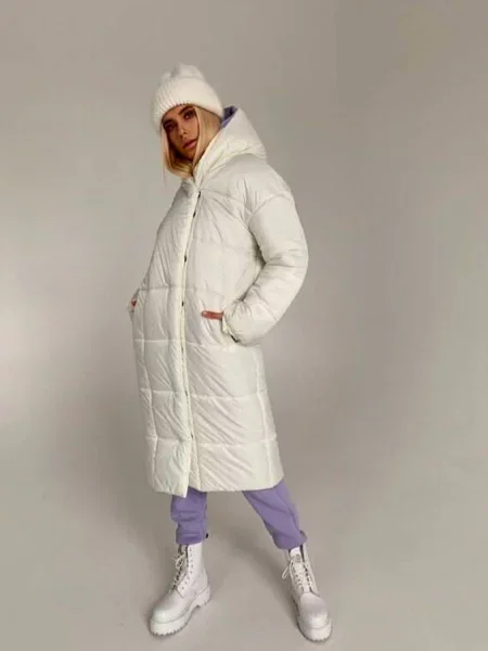 Зимова куртка Milirud молочний нейлон/поліестер