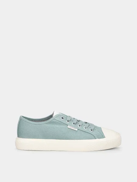 Кеди низькі Calvin Klein VULC LOW LACE UP CANVAS світло-синій сині