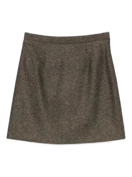 Fusta mini A.p.c. din tweed maro