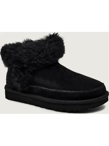 UGG Bocanci W CLASSIC ULTRA MINI CHALET | shearling | zamsz negru