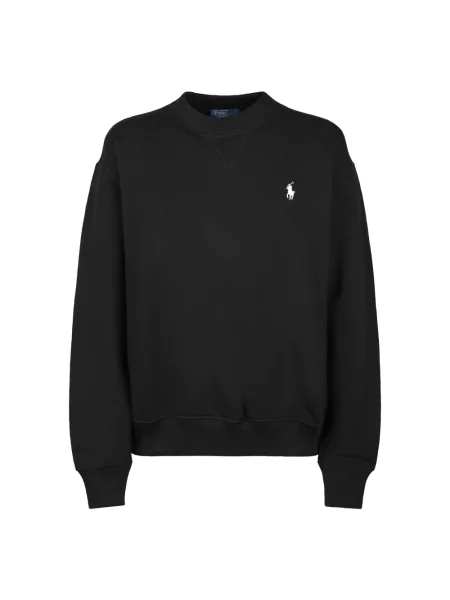 Bluza Polo Ralph Lauren z okrągłym dekoltem czarna