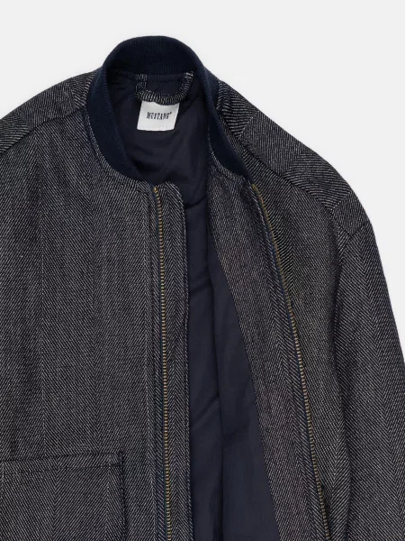 Бомбер Mustang Jeans Phoebe Bomber сіро-синій синя