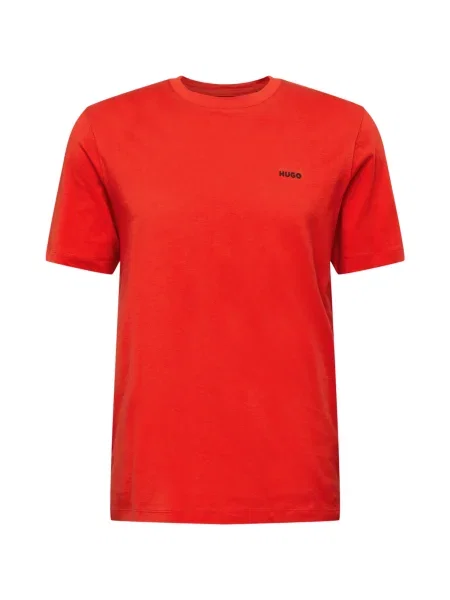 HUGO Tricou Dero sângeriu / negru roșu