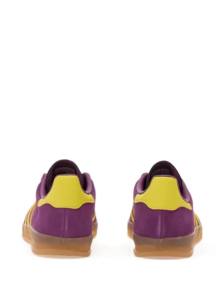 Sneakerși Adidas Campus cu imagine alergare din piele de căprioară negru