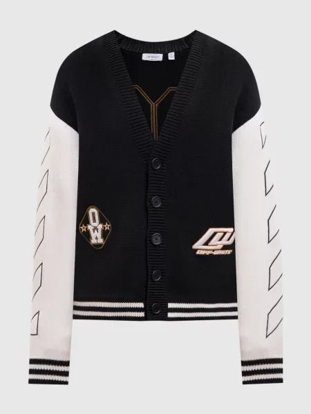 Кардиган з вишивкою Off-white чорний