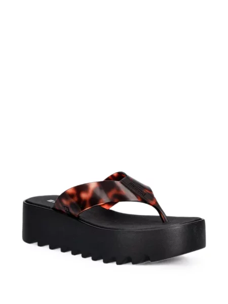 Șlapi Melissa cu platformă negru