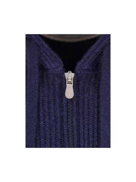 Bluza Brunello Cucinelli z kaszmiru niebieska