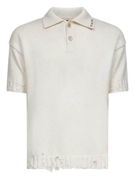 Tricou polo Marni cu broderie