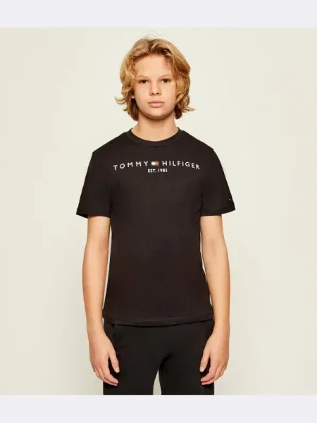 Tommy Hilfiger Póló Essential Regular Fit fekete