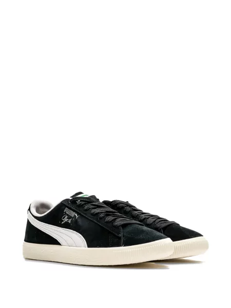 Sneakerși Puma Clyde din piele de căprioară negru