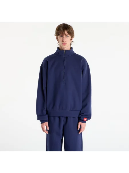 Patentni zatvarač na pola jakna od flisa The North Face od flisa tamnoplava