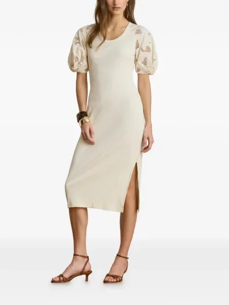 Rochie midi Lauren Ralph Lauren tricotate