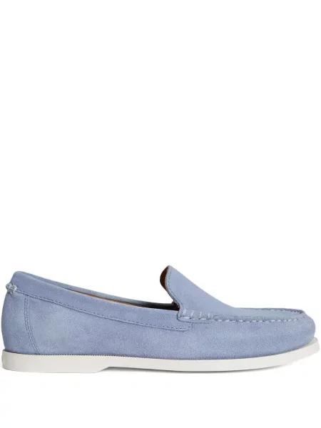 Sneakerși Polo Ralph Lauren din piele de căprioară albastru