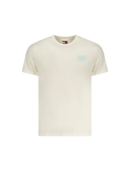 T-shirt Tommy Jeans Slim Bubble Print Tee White S beżowa