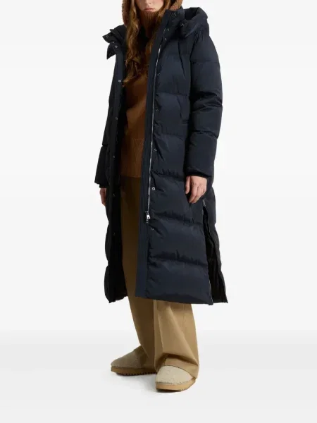Geacă parka Woolrich cu glugă albastru
