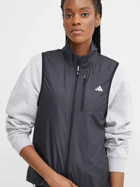 Спортен елек adidas Performance Own The Run Base преходен модел черно