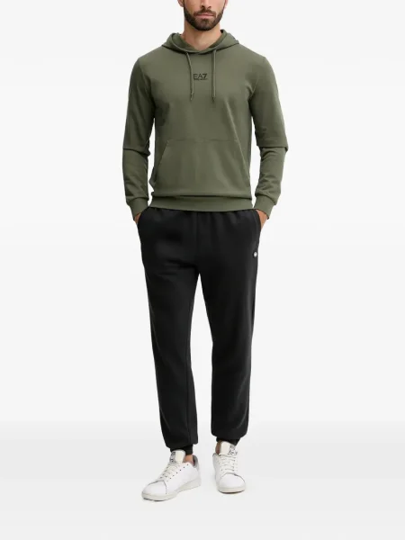 Hanorac cu glugă Ea7 Emporio Armani verde