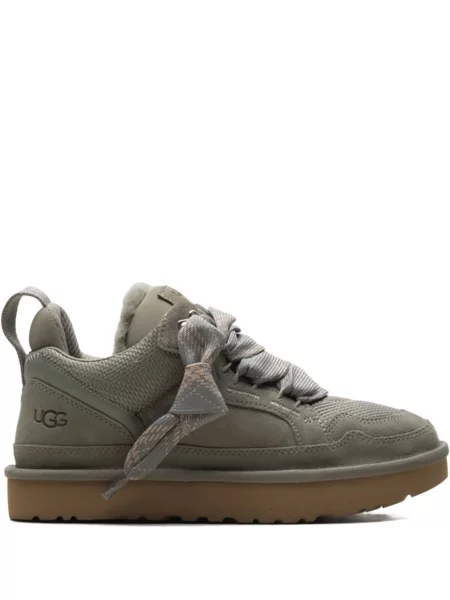Sneakerși Ugg cu șireturi din dantelă verde