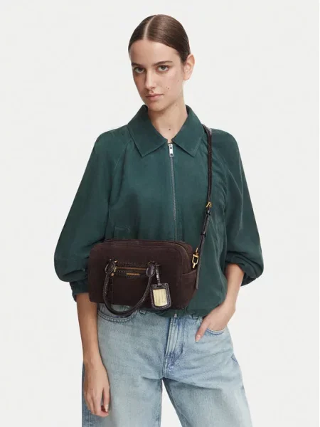 Torbica MICHAEL Michael Kors Jet Set Tamno smeđa