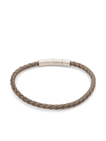 Кожена гривна Roderer сиво