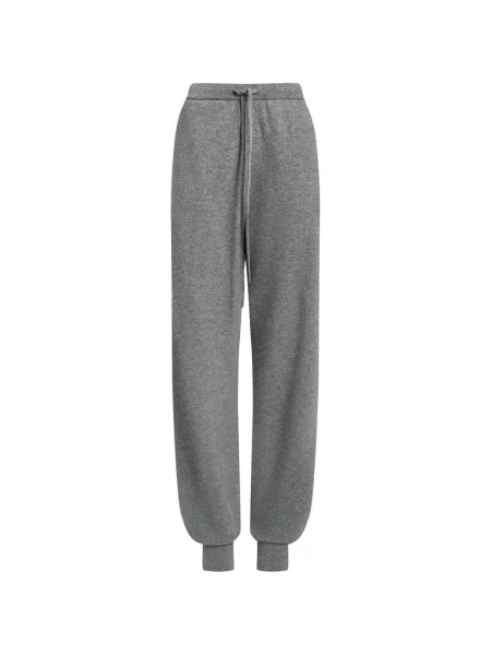 Pantaloni 12 Storeez tricotate alergare cu cordon gri