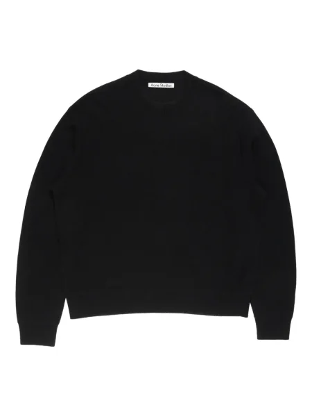 Pulover Acne Studios cu decolteu rotund negru