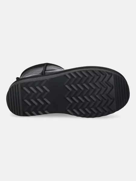Кожаные утепленные ботинки Steve Madden на платформе черные