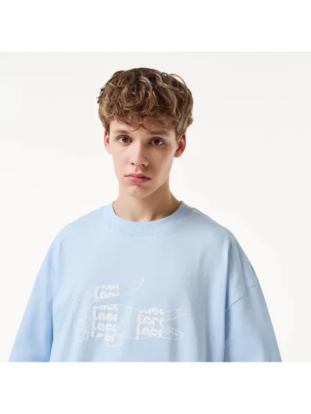 Футболка Lacoste голубая