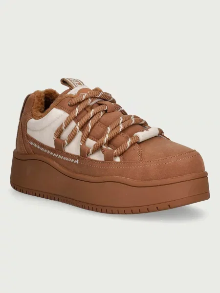 Buffalo Ariya Lace Up Warm Lo superge rjava