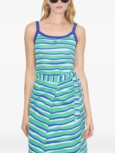 Top Tory Burch cu dungi albastru