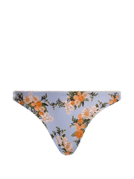 Bikini Agua By Agua Bendita cu model floral cu imagine albastru