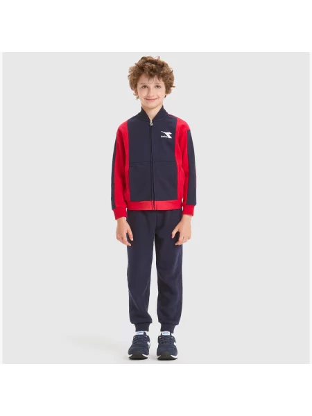 Zestaw dresowy chłopięcy DIADORA JB.TRACKSUIT FZ HOOPLA niebieski