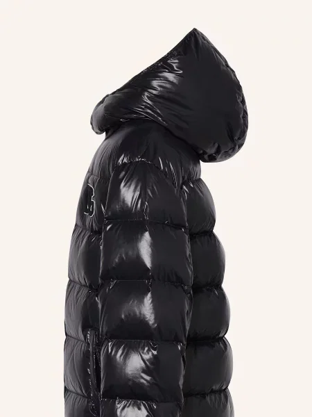 Dolce & Gabbana Kurtka Puchowa Z Odpinanym Kapturem schwarz czarna