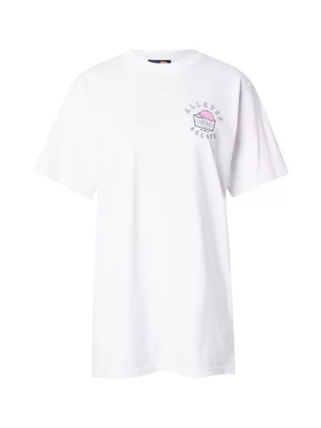 ELLESSE Tricou STREGA maro / roz / negru alb