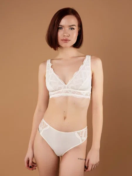 Бюстгальтер brabrabra молочний поліамід/еластан