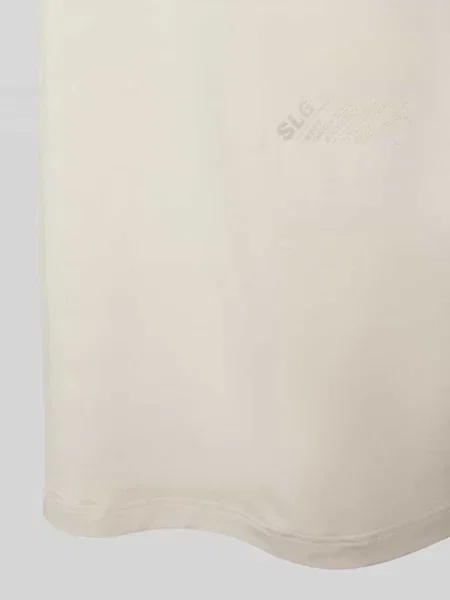T-shirt z okrągłym dekoltem Slg beżowa
