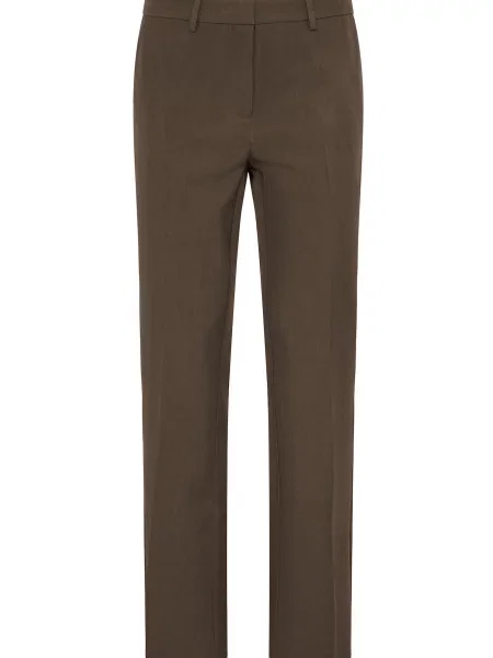 ICHI Pantaloni IHFAVA amestecat maro