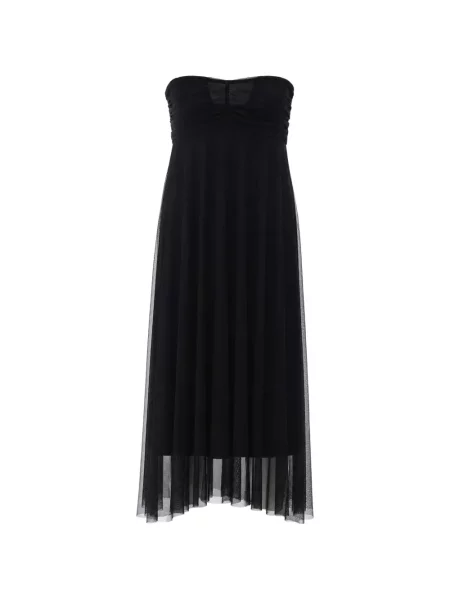 Rochie maxi Twinset evazată negru