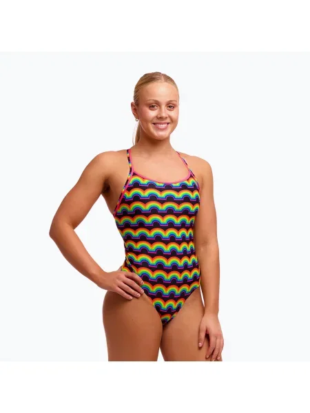 Costum de baie întreg pentru femei Funkita Diamond Secure One piece rainbowie
