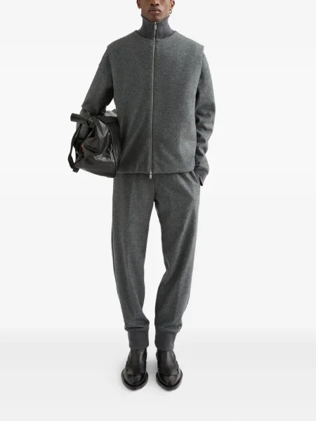 Vestă Jil Sander de lână gri
