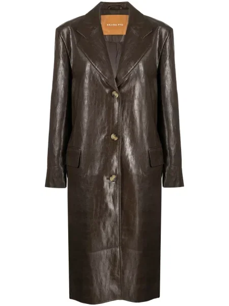 Płaszcz skórzany Rejina Pyo skórzany