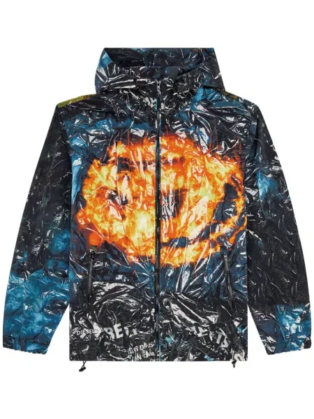 Яке Diesel с качулка синьо