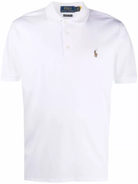 Поло тениска Polo Ralph Lauren от джърси бяло