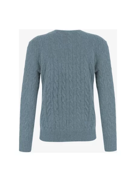 Sweter Polo Ralph Lauren wełniany niebieski
