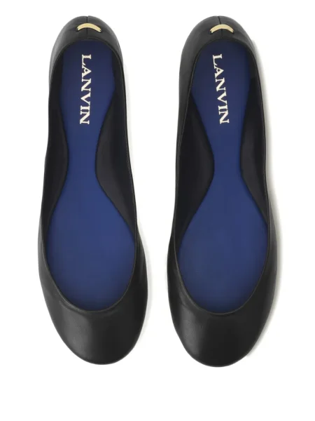 Balerini Lanvin din piele negru