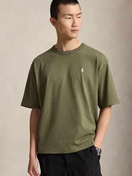 Polo Ralph Lauren tricou oversized pentru bărbați din verde