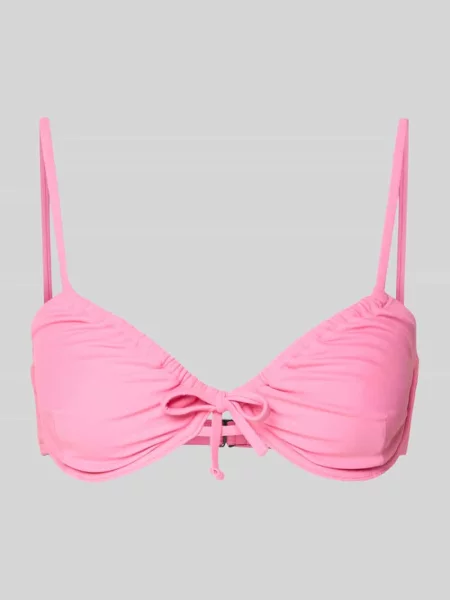 Góra od bikini z wzorem allover model BAOMI' Pieces różowe
