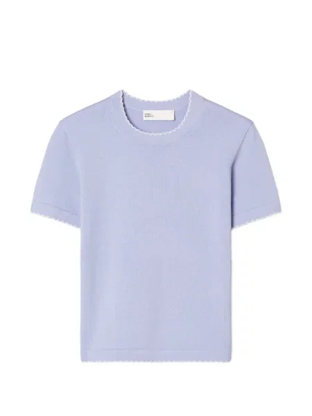 Top Tory Burch de lână violet